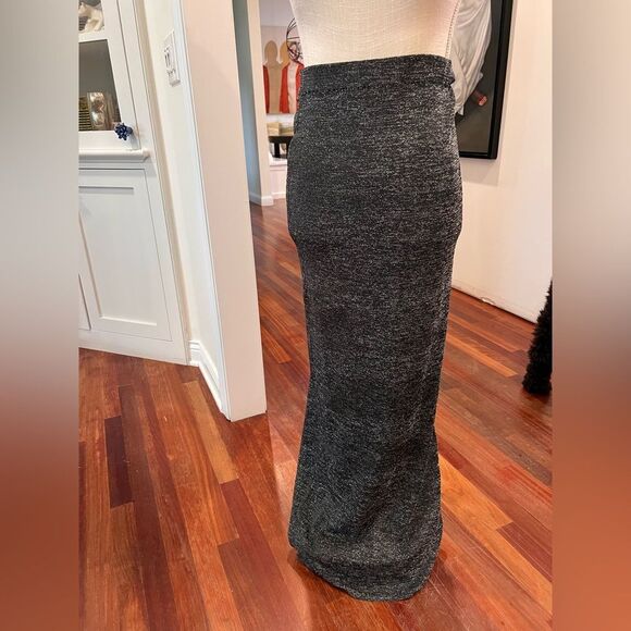 Edit by Nine NWT Elegant Gray Metallic Women's Skirt - Picture 2 of 5